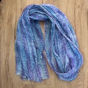 Elegant Blue and Purple Women's Scarf